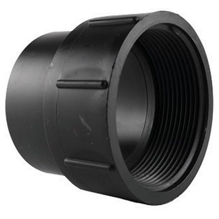 Charlotte Pipe And Foundry ABS00105100HA 3 in. ABS-DWV SPG x FPT Fitting Cleanout Adapter 13533